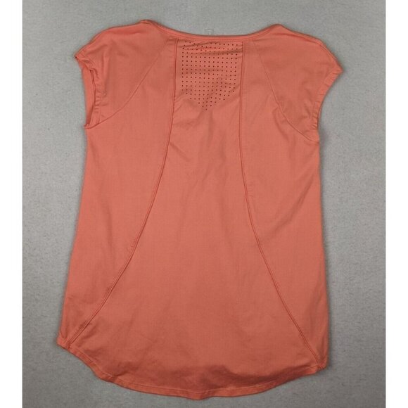 MTA SPORT - WOMEN'S CORAL ORANGE CAP SLEEVE ATHLETIC TOP - SIZE S - Picture 5 of 7